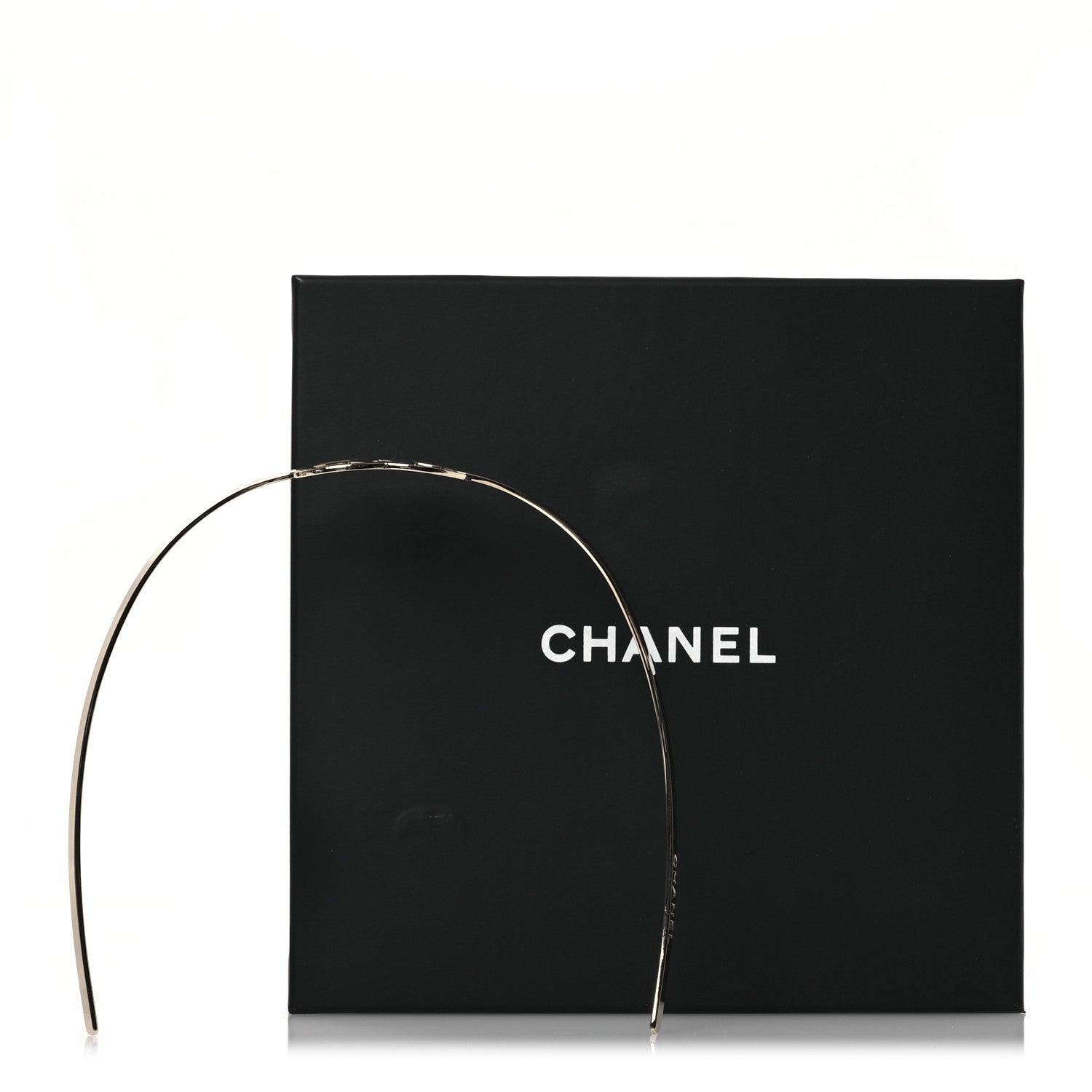 Chanel Metal CC Headband Light Gold 8 of 8