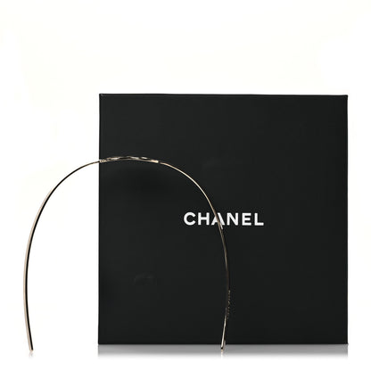 Chanel Metal CC Headband Light Gold 8 of 8