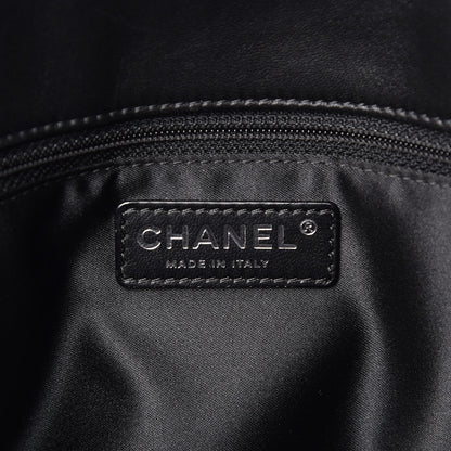 Chanel Lambskin Quilted Large Easy Carry Shopping Tote Black 6 of 8