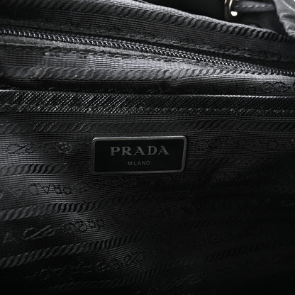 Prada Re-Nylon Vela Saffiano Medium Backpack Black 7 of 12