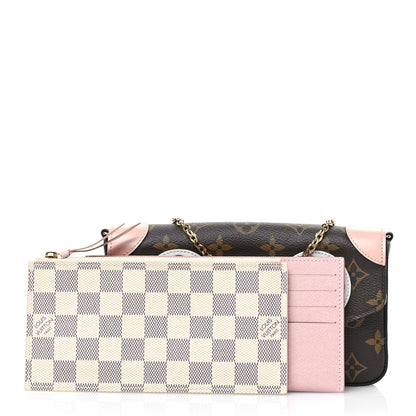 Louis Vuitton Monogram Valentine Dog Pochette Felicie Chain Wallet 3 of 11