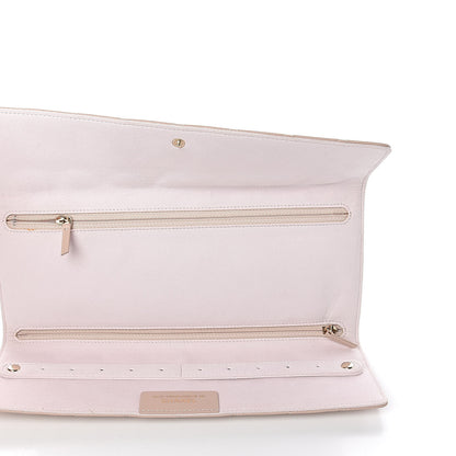 Chanel Lambskin Quilted Reissue Tri Fold Jewelry Case Light Beige 5 of 10