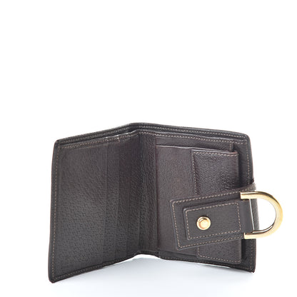 Gucci Monogram D Ring Compact Wallet Dark Brown 5 of 14