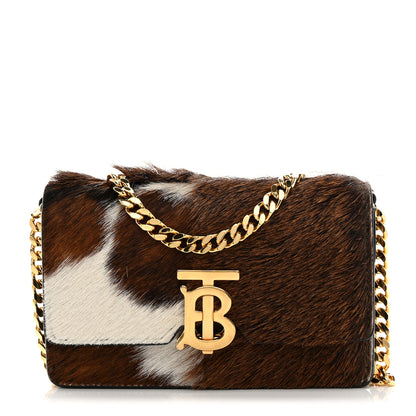 Burberry Calf Hair Large Jessie Chain TB Bag Brown 1 of 10