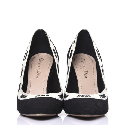 Christian Dior Fabric J'Adior Ribbon Pumps 37 Black 4 of 12