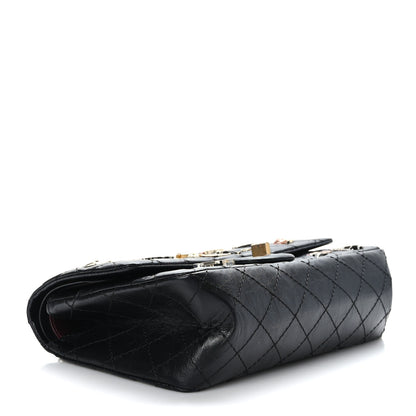 Chanel Aged Calfskin Lucky Charms 2.55 Reissue 225 Flap Black 4 of 10