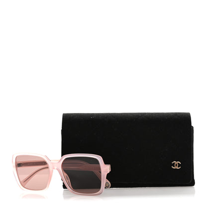 Chanel Acetate Square Sunglasses 5505 Light Pink 8 of 8