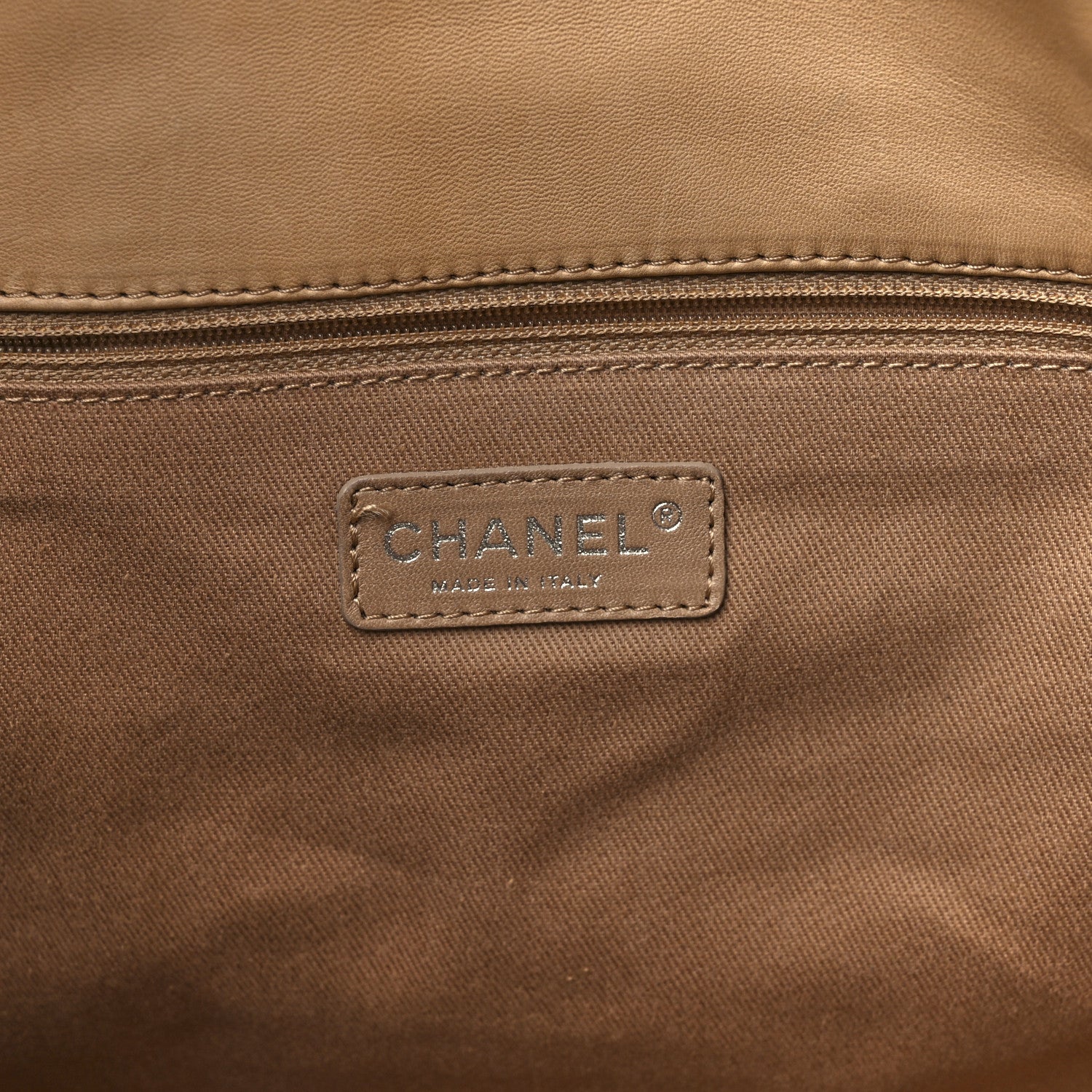 Chanel Calfskin Quilted VIP Flap Beige Black 6 of 11