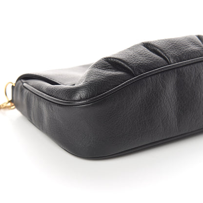 Fendi Vitello Flamingo Fendista Pouchette Crossbody Black 7 of 8