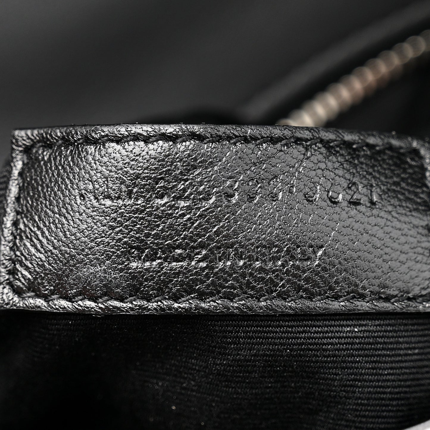 Lambskin Quilted Toy Loulou Puffer Monogram Chain Satchel Storm