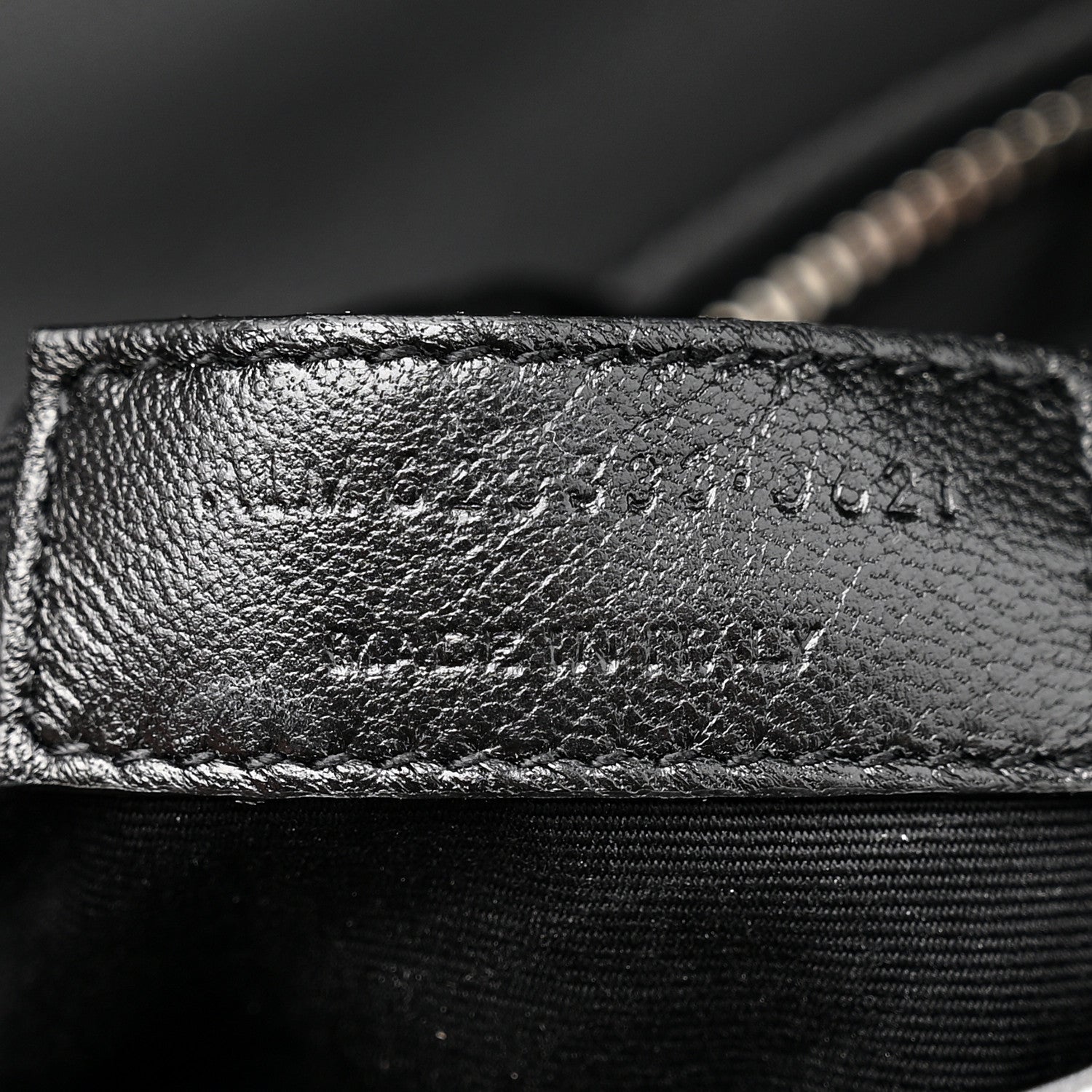 Saint Laurent Lambskin Quilted Toy Loulou Puffer Monogram Chain Satchel Storm 8 of 12