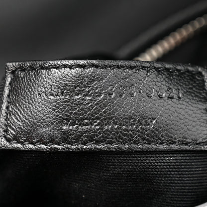 Saint Laurent Lambskin Quilted Toy Loulou Puffer Monogram Chain Satchel Storm 8 of 12