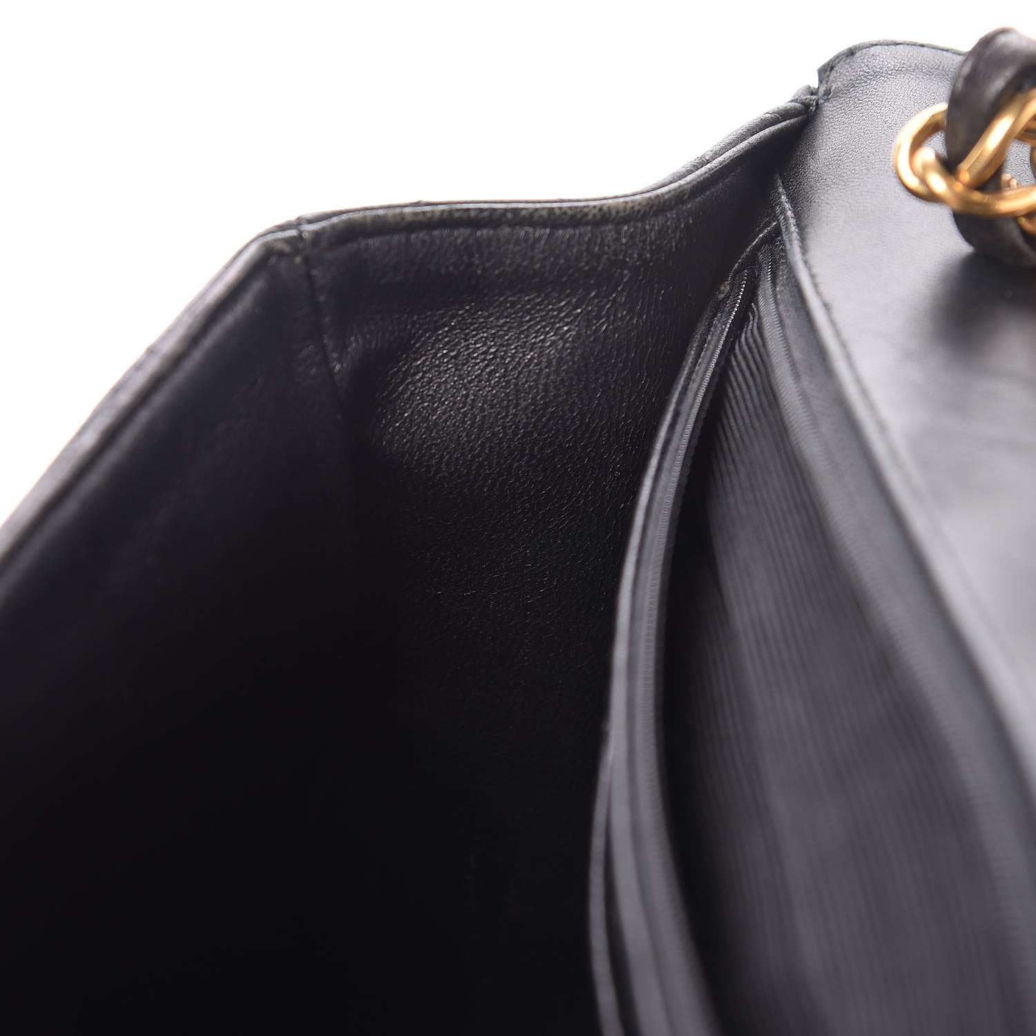 Chanel Lambskin Quilted Jumbo Single Flap Black 18 of 22