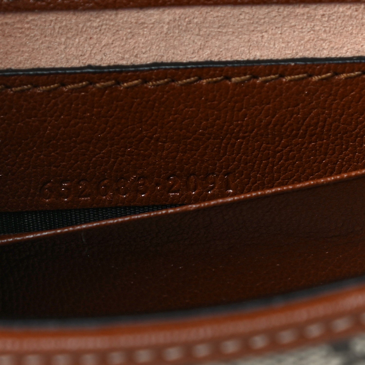 Gucci GG Supreme Monogram Calfskin Mini Padlock Top Handle Shoulder Bag Beige Black Cuir 7 of 11