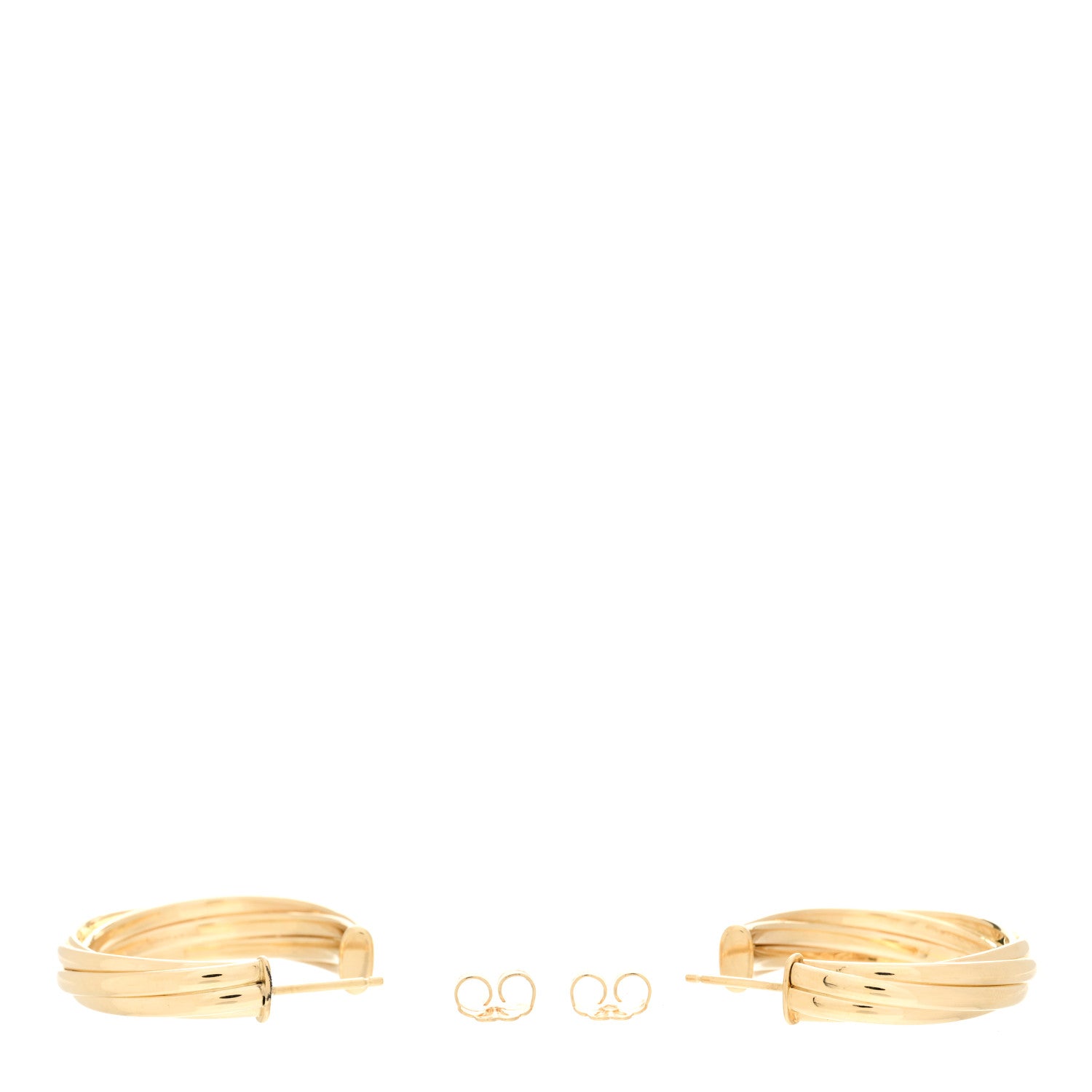 Tiffany 18K Yellow Gold Paloma Picasso Small Melody Hoop Earrings 3 of 5