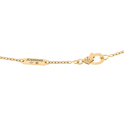 Van Cleef & Arpels VAN CLEEF &amp; ARPELS 18K Yellow Gold Black Onyx Vintage Alhambra Pendant Necklace 4 of 6