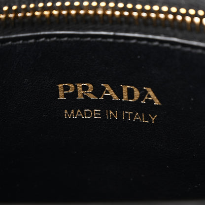 Prada Saffiano Cuir Calfskin Medium Monochrome Top Handle Tote Black 6 of 11