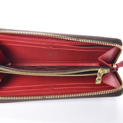 Louis Vuitton Damier Ebene Clemence Wallet Cherry 5 of 8