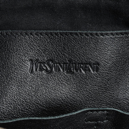 Saint Laurent Calfskin Lucky Chyc Boston Black 6 of 7