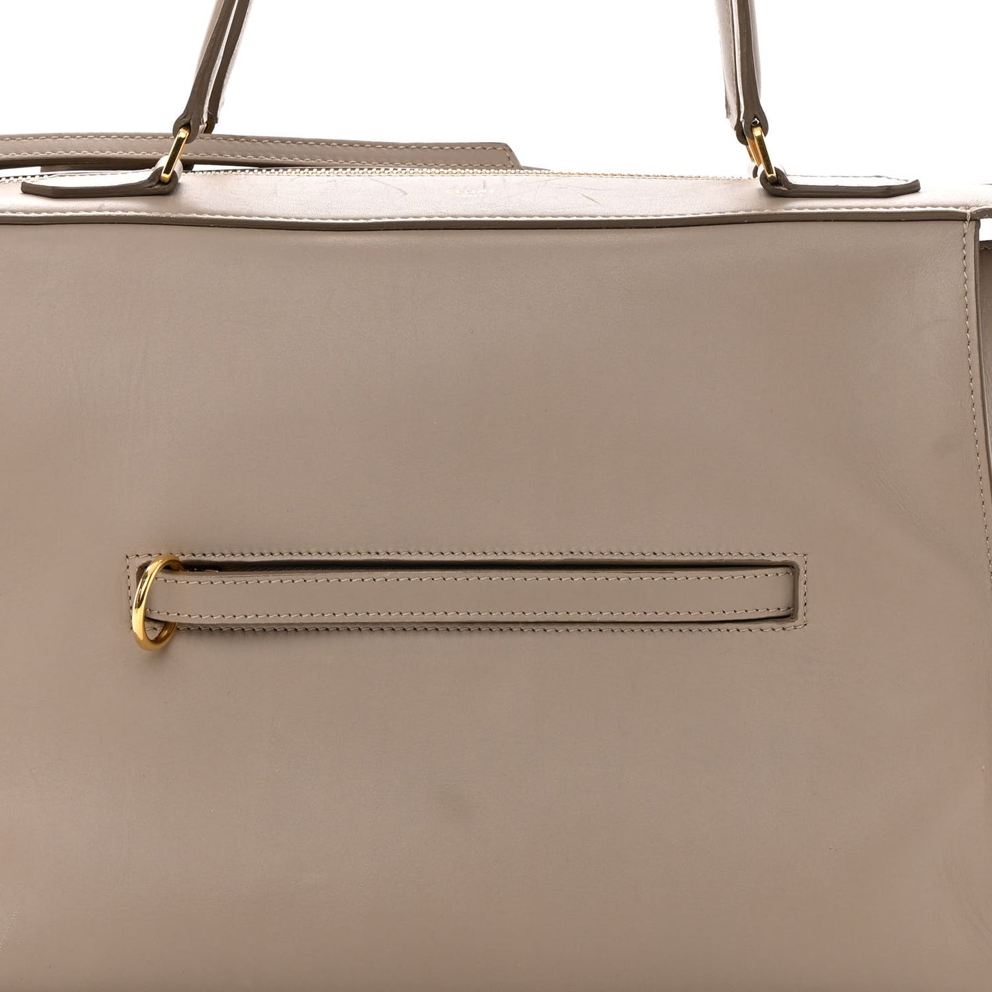Smooth Calfskin Small Ring Bag Light Taupe