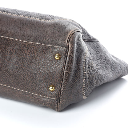 Gucci Guccissima Large New Pelham Shoulder Bag Dark Brown 9 of 9