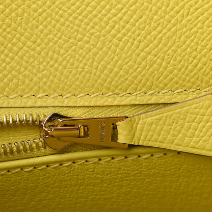 Hermes Epsom Kelly Sellier 28 Lime 11 of 36
