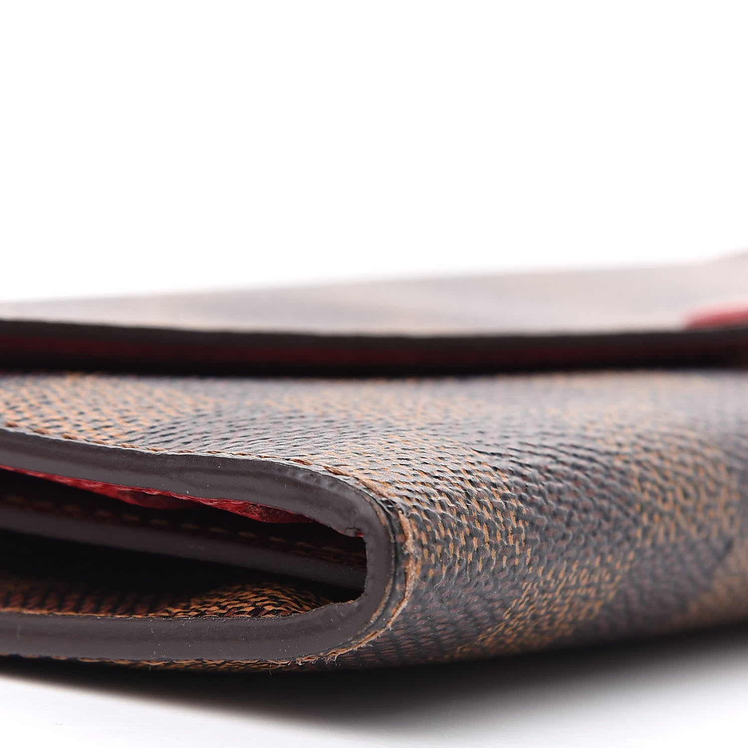 Louis Vuitton Damier Ebene Josephine Wallet Red 7 of 11