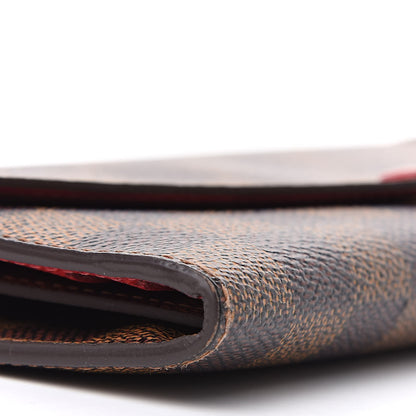 Louis Vuitton Damier Ebene Josephine Wallet Red 7 of 11