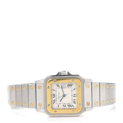 Cartier Stainless Steel 18K Yellow Gold 29mm Santos De Cartier Galbee Automatic Watch 2 of 5