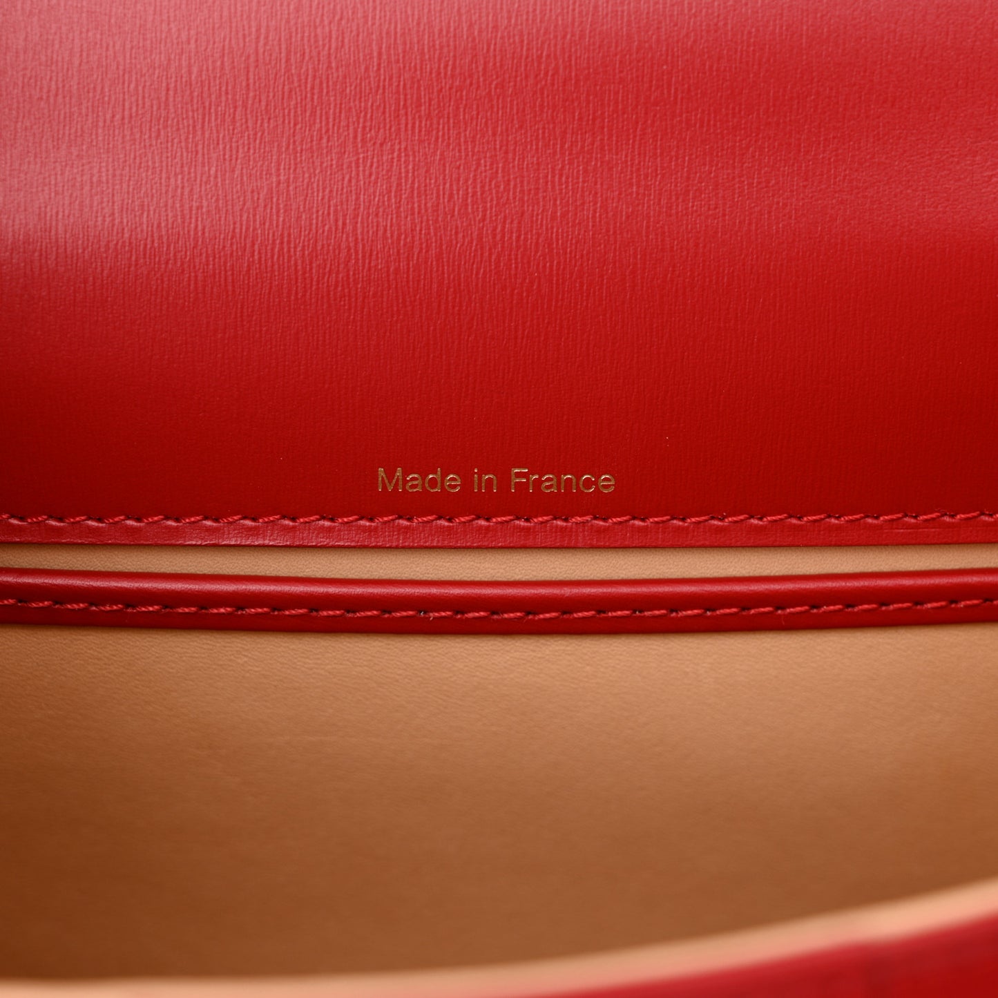 Box Calfskin Mini Brillant Satchel Red