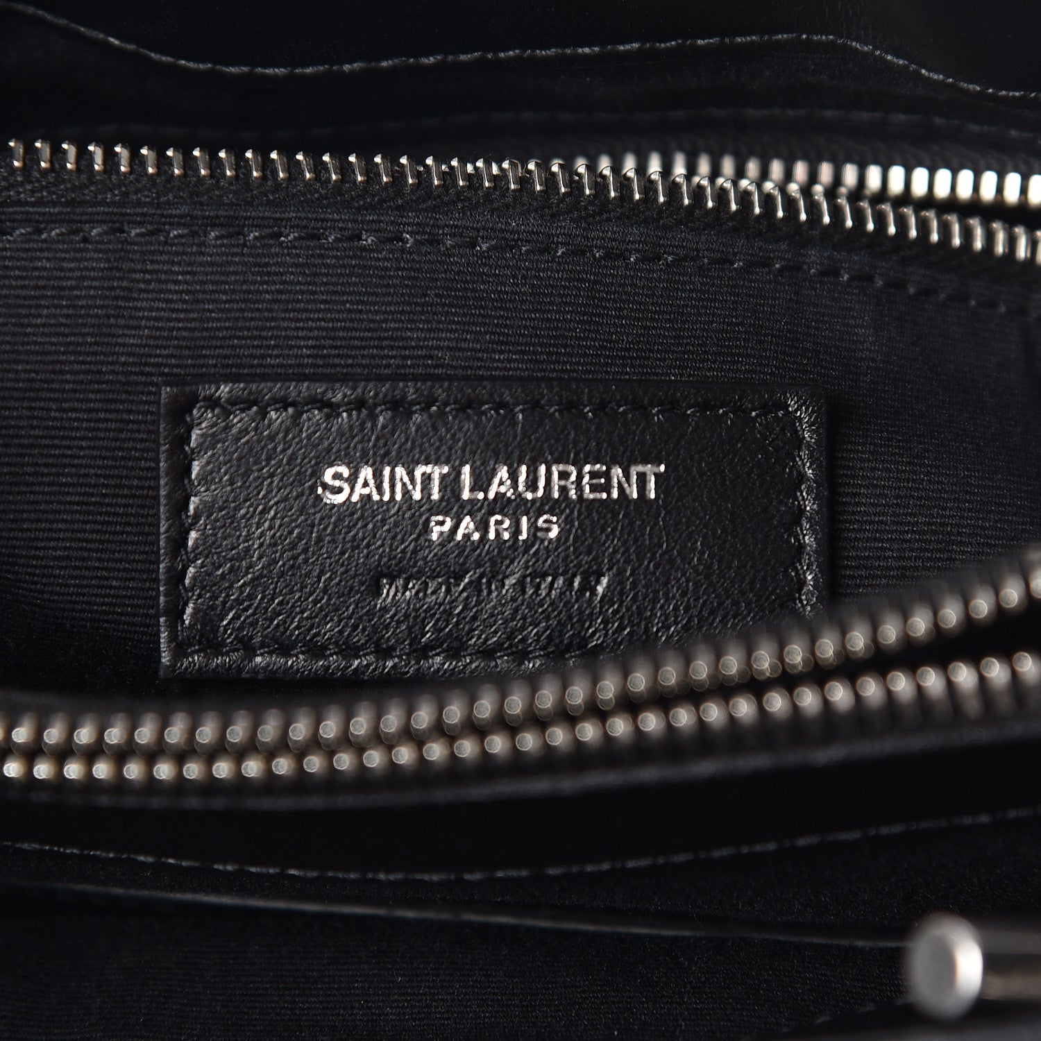 Saint Laurent Calfskin Y Quilted Monogram Small Loulou Shopper Black 9 of 11