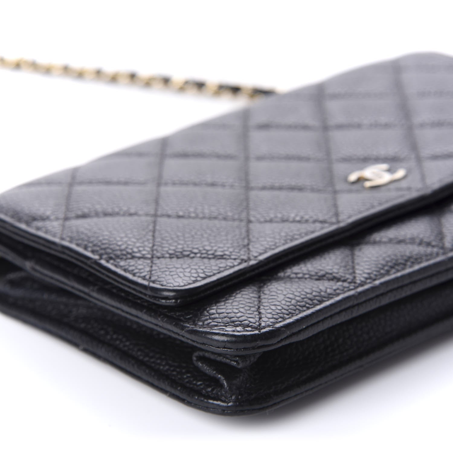 Chanel Caviar Quilted Wallet On Chain WOC Black 7 of 13