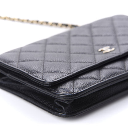 Chanel Caviar Quilted Wallet On Chain WOC Black 7 of 13