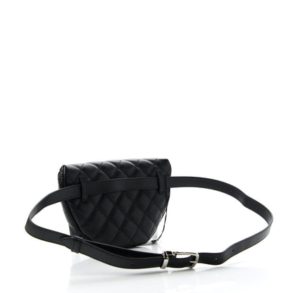 Chanel Calfskin Quilted Waist Belt Bag Black 3 of 10