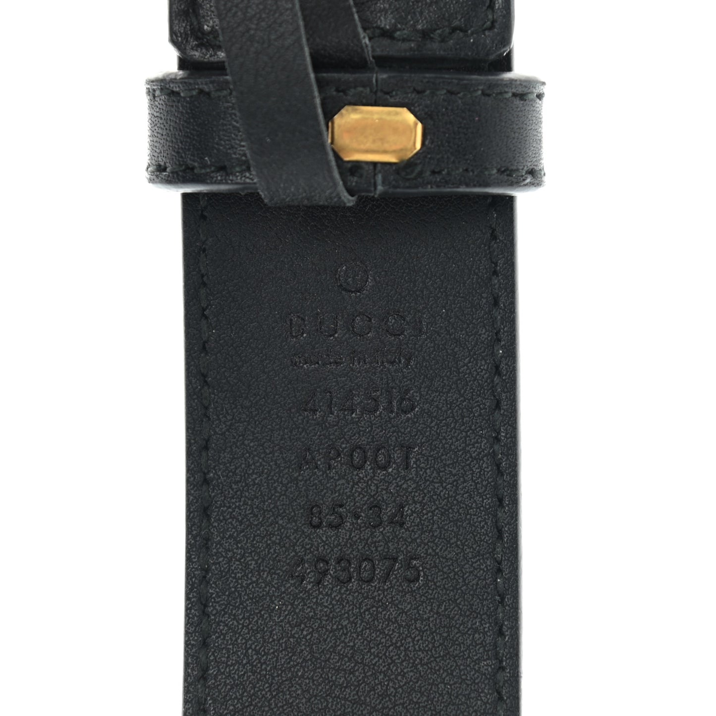 Calfskin Double G 30mm Belt 85 34 Black