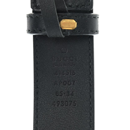 Gucci Calfskin Double G 30mm Belt 85 34 Black 3 of 5