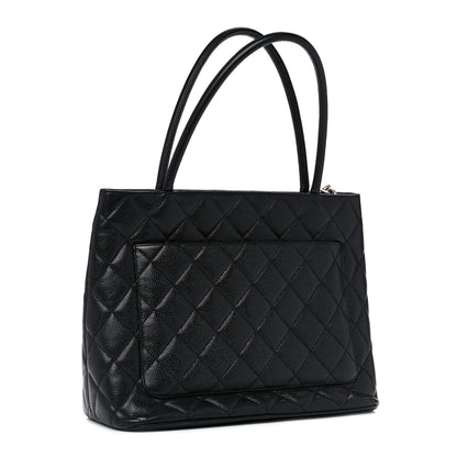 Chanel Caviar Quilted Medallion Tote Black 4 of 17