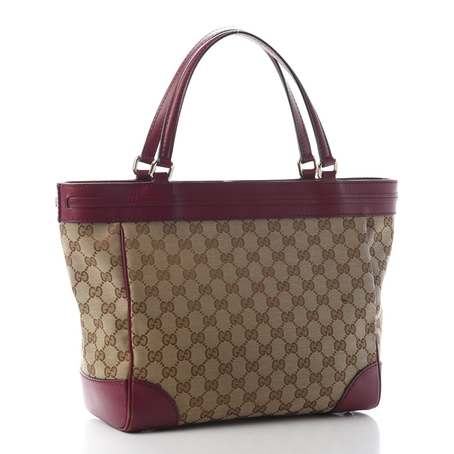 Monogram Web Medium Mayfair Tote Cherry