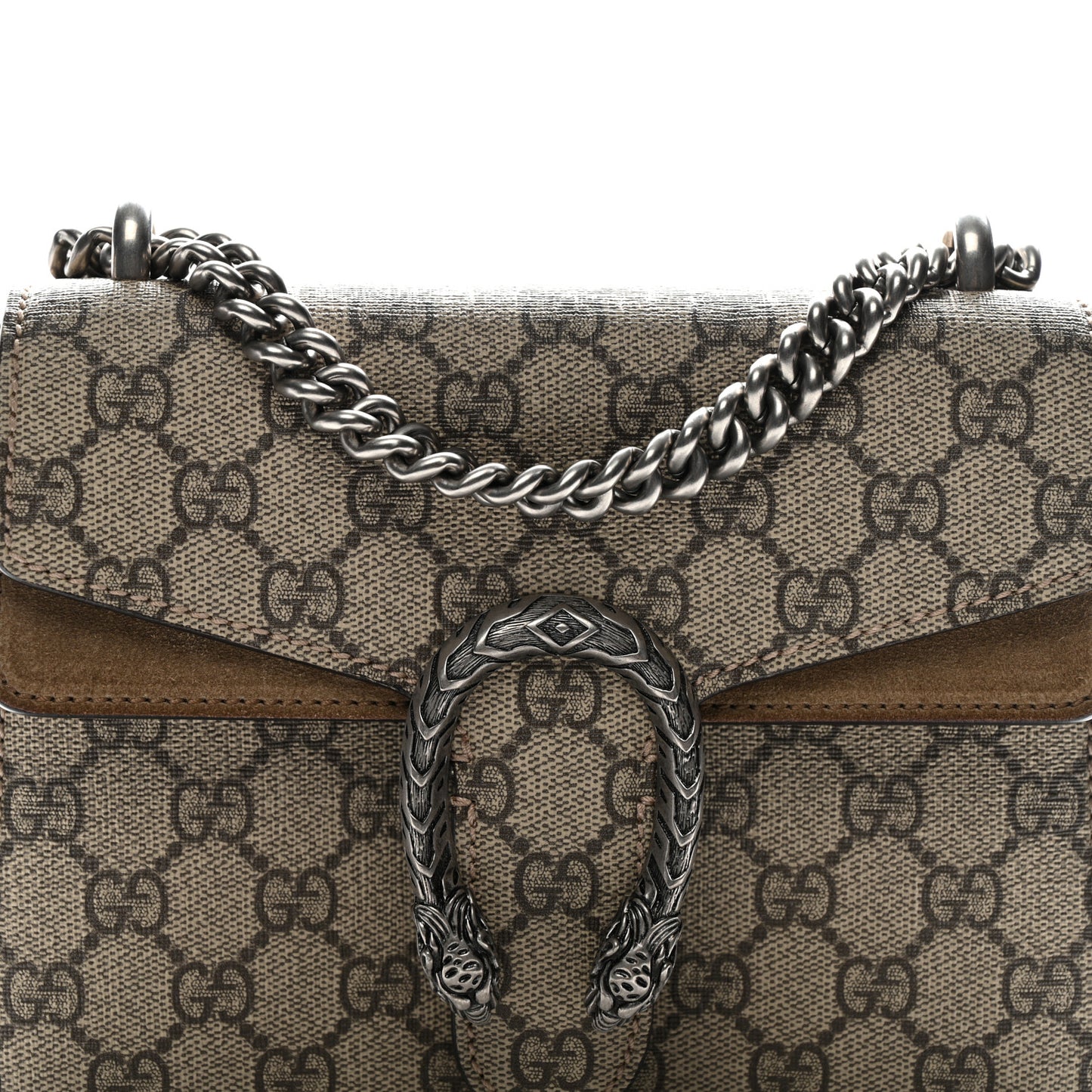 GG Supreme Monogram Mini Dionysus Shoulder Bag Taupe