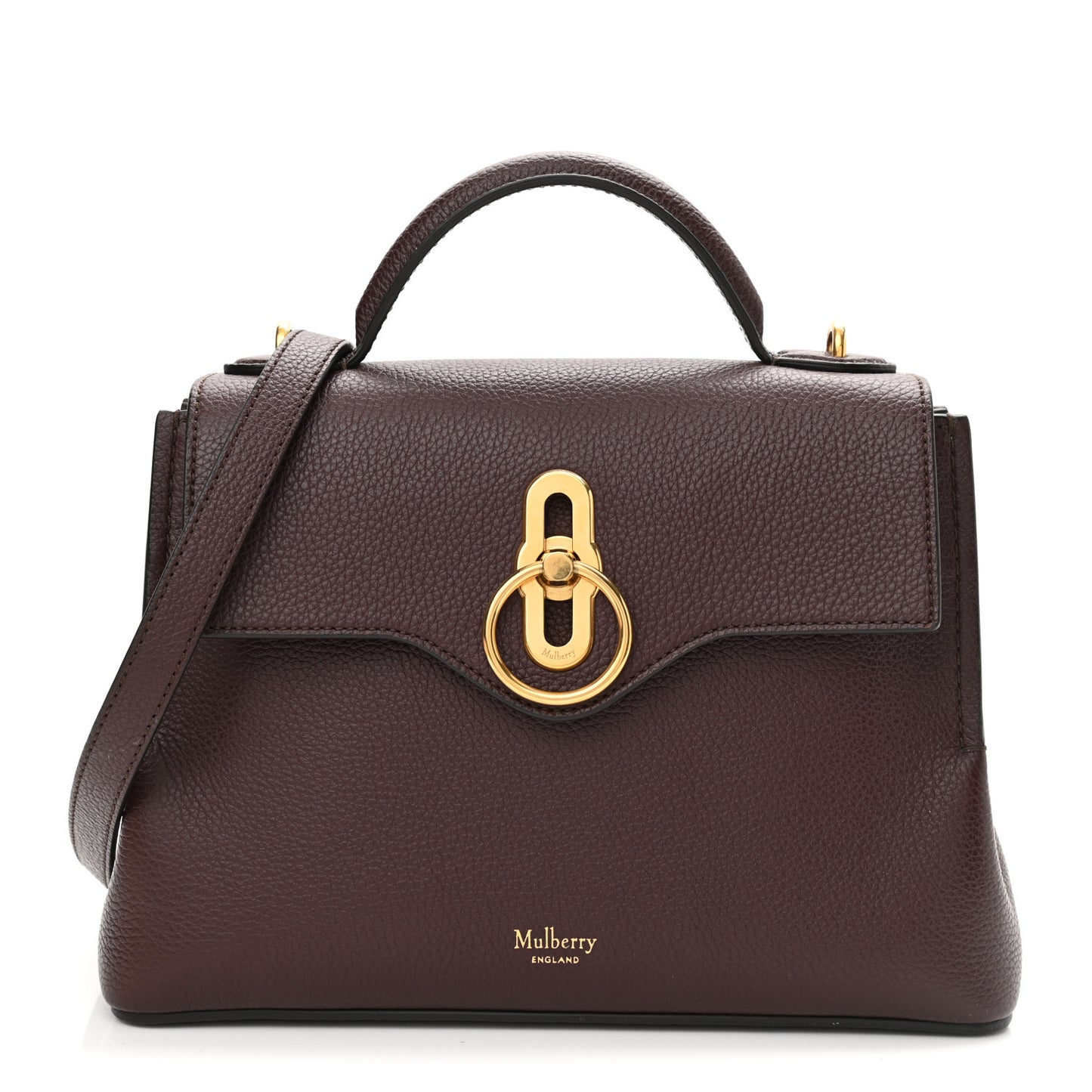 Small Classic Grain Calfskin Mini Seaton Oxblood