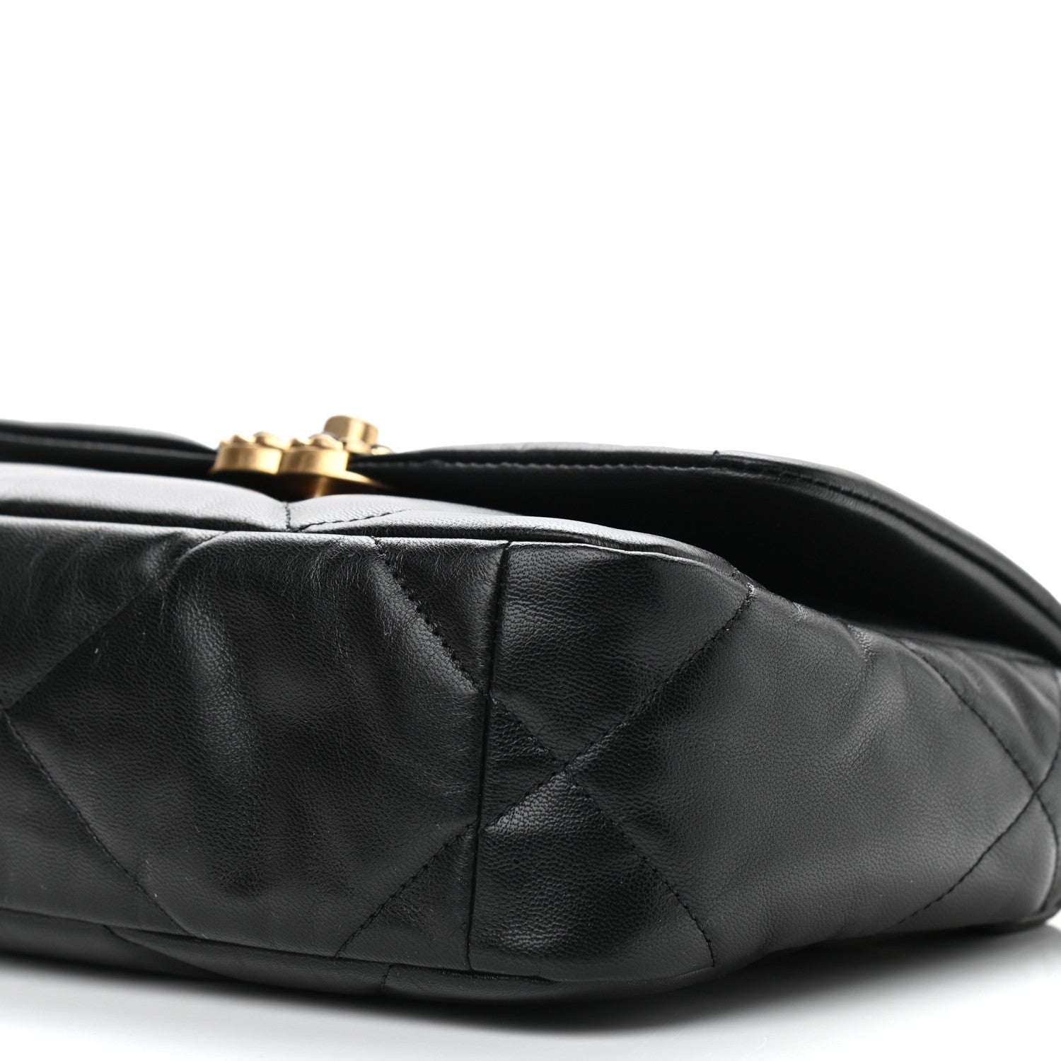 Chanel Goatskin Quilted Medium Chanel 19 Flap Black 9 of 9
