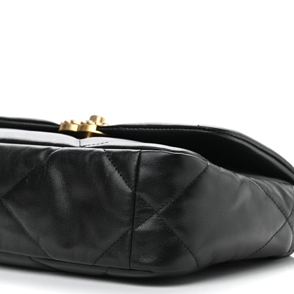 Chanel Goatskin Quilted Medium Chanel 19 Flap Black 9 of 9