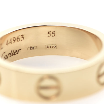 Cartier 18K Yellow Gold 5.5mm LOVE Ring 55 7.25 4 of 5