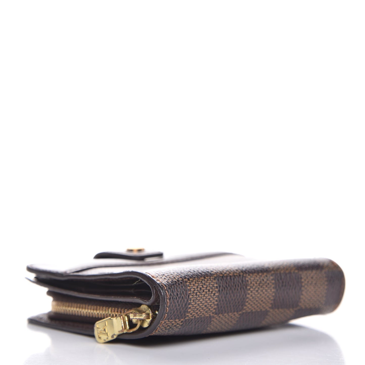 Damier Ebene Zippe Zipped Compact Wallet