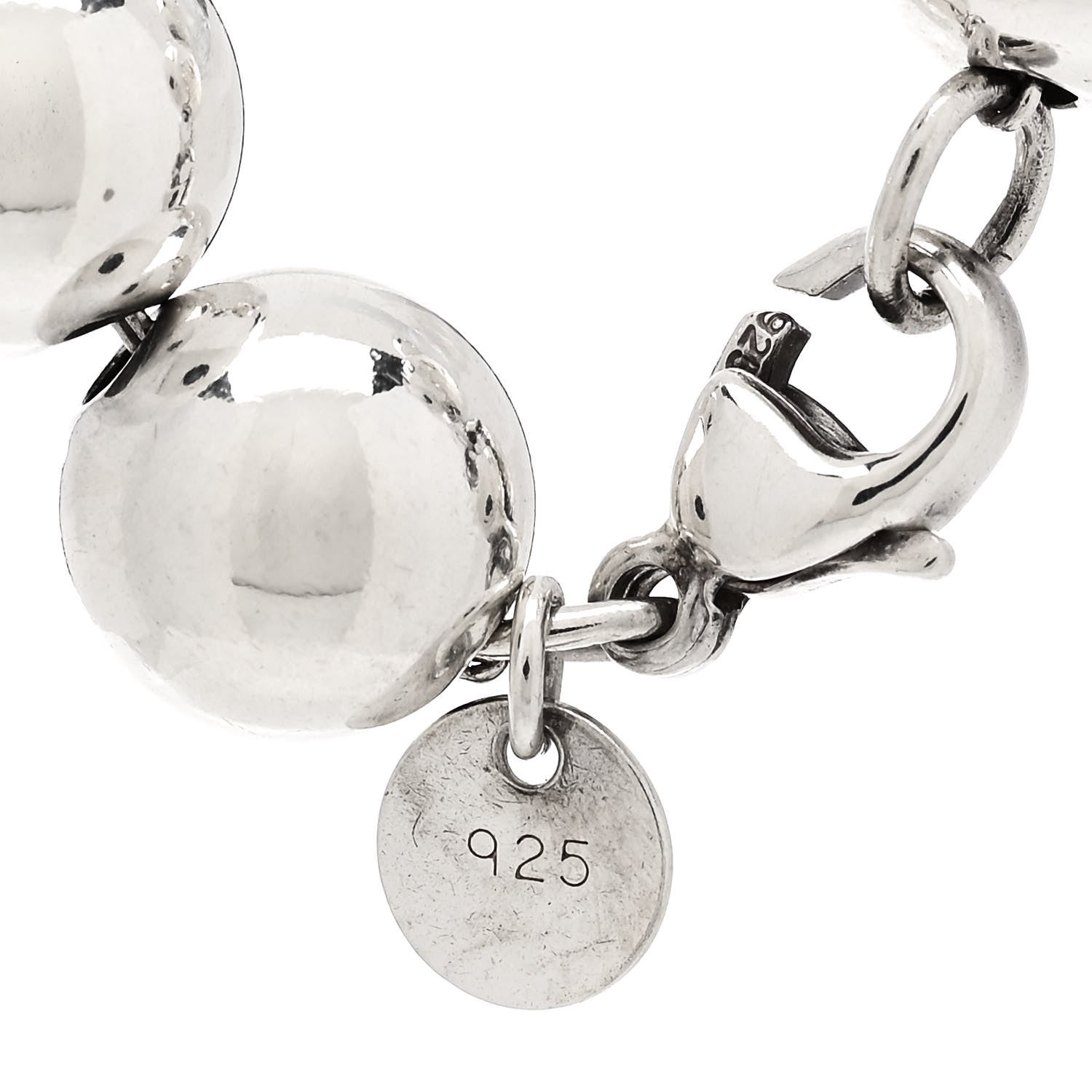 Tiffany Sterling Silver 10mm HardWear Ball Bracelet 4 of 4
