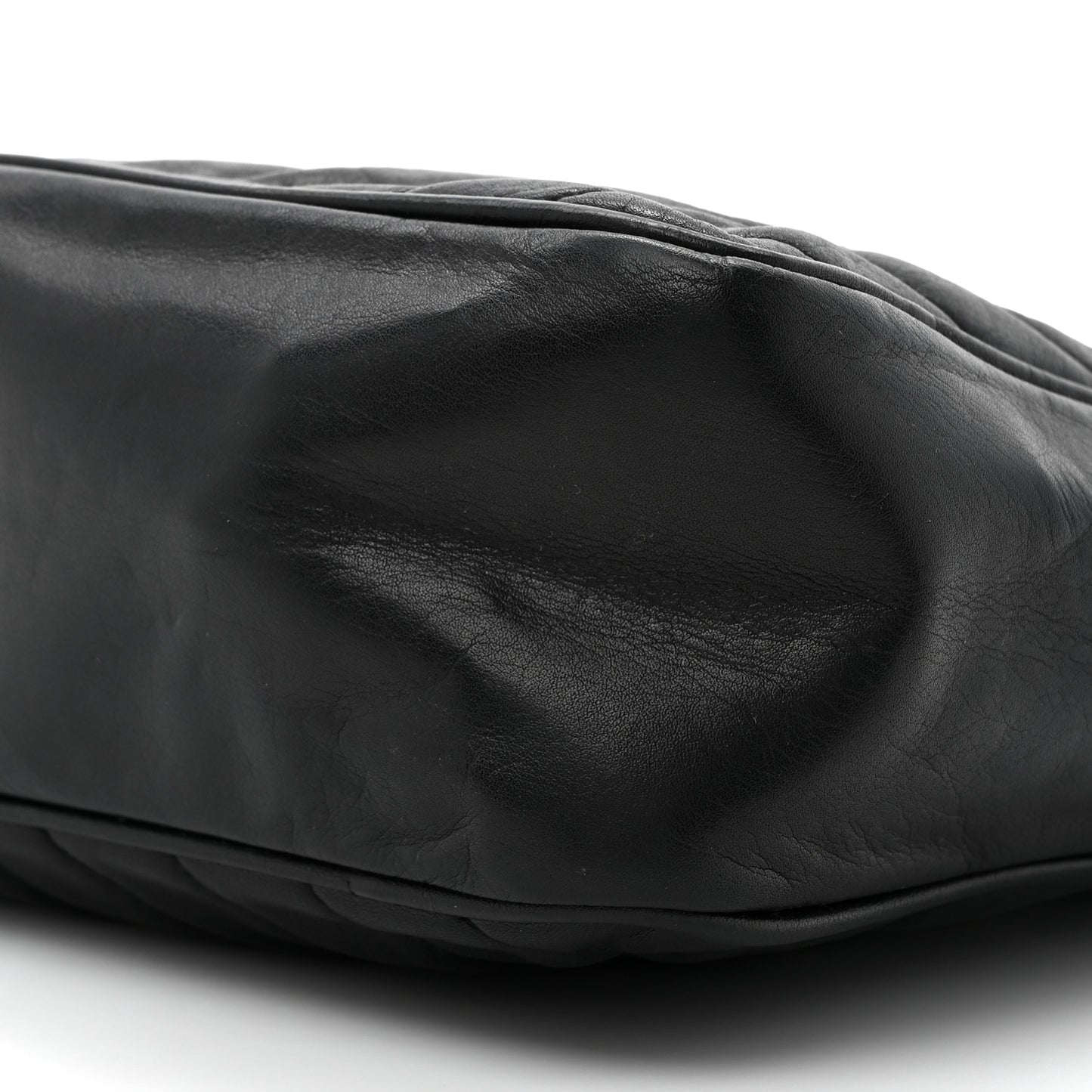 Lambskin Surpique Chevron Small Tote Black
