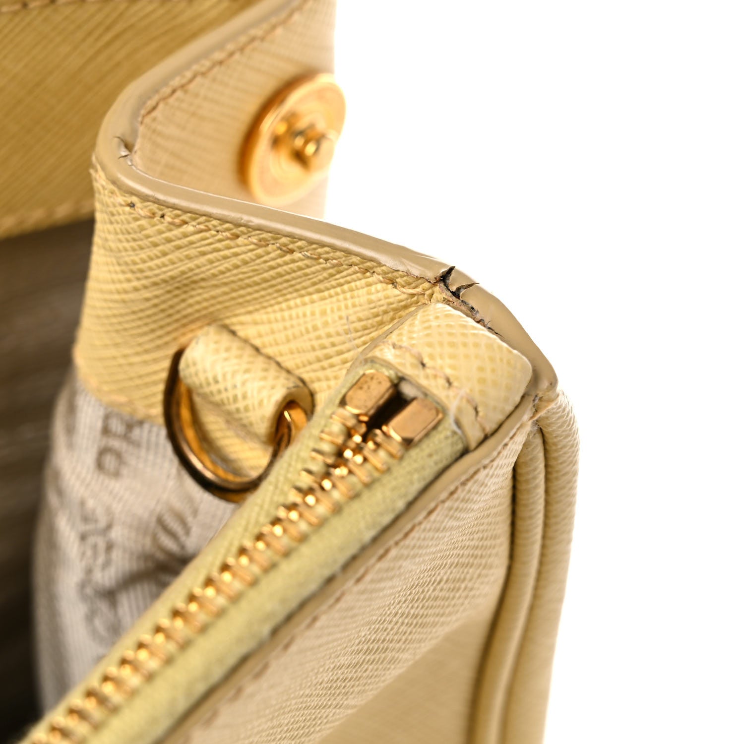 Prada Saffiano Medium Galleria Double Zip Tote Ginestra 13 of 19