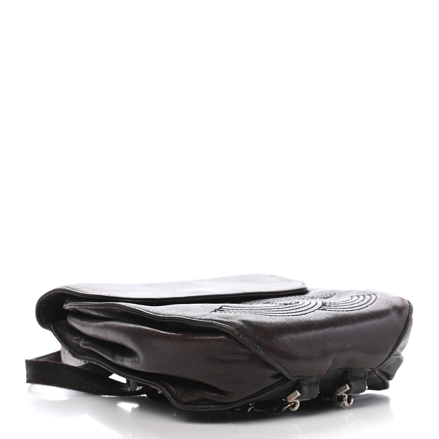 Chanel Lambskin CC Backpack Brown 3 of 8