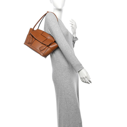 Bottega Veneta French Calfskin Maxi Intrecciato Small Arco Wood 2 of 12