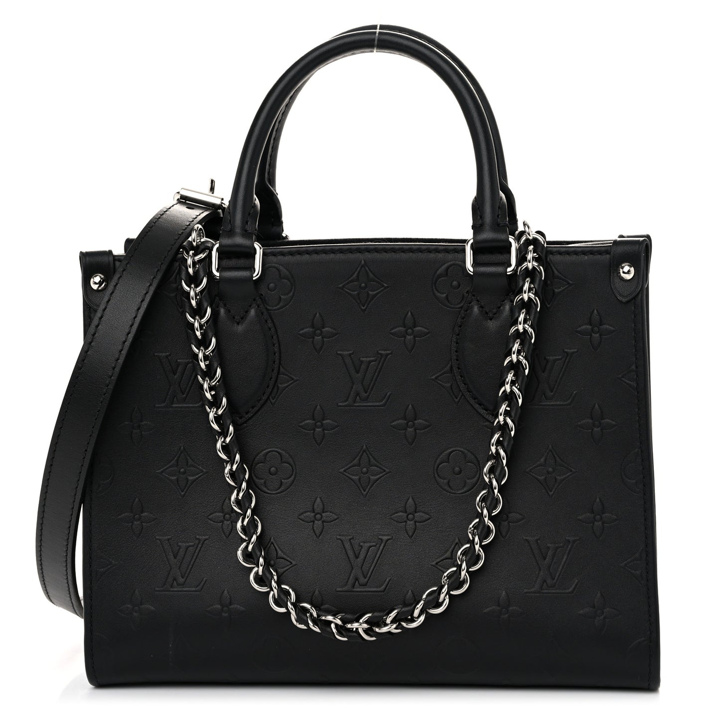 Calfskin Monogram Bold Onthego PM Black